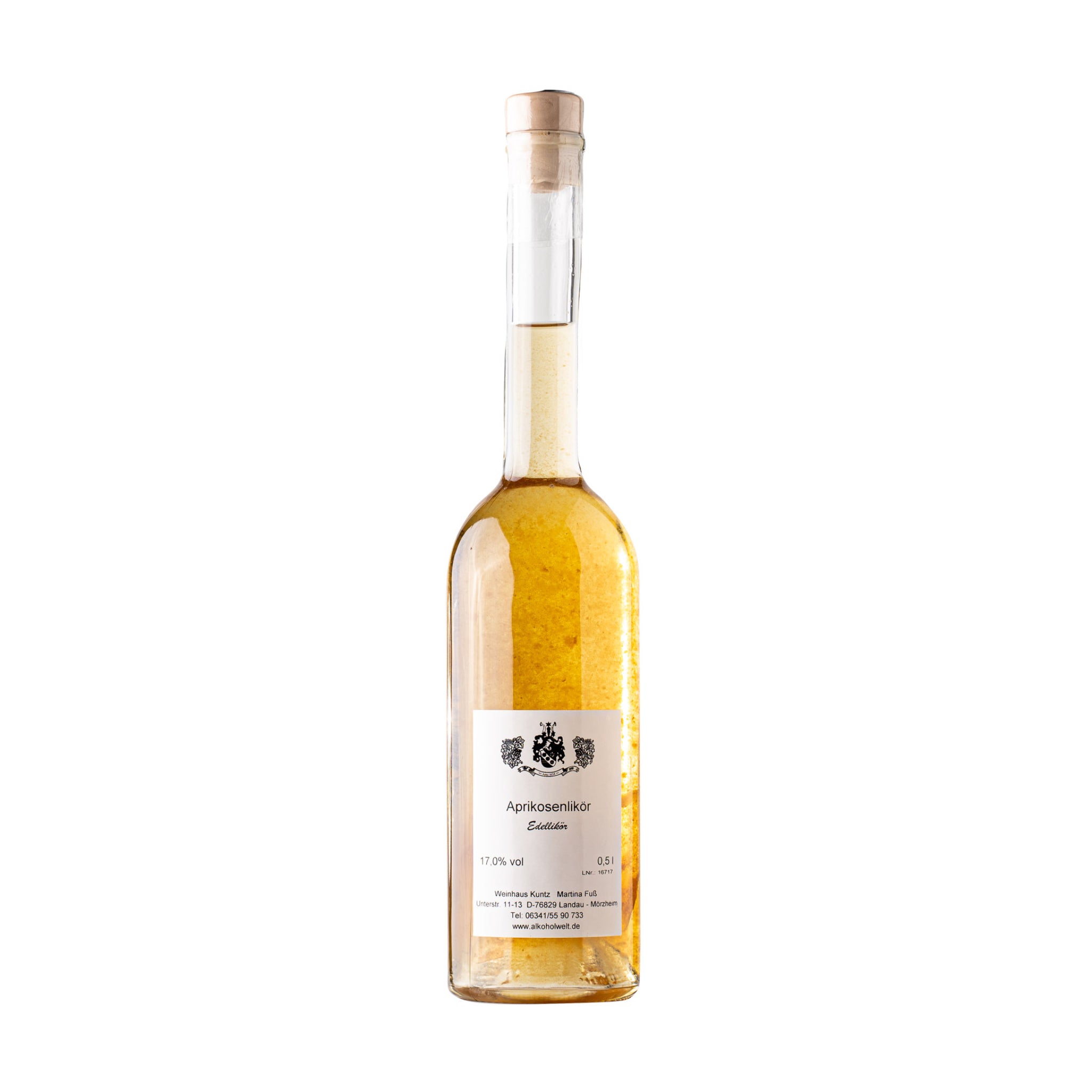 Aprikosenlikör 0,5l – fruchtiger Likör mit Aprikose, perfekt für Sekt & Desserts