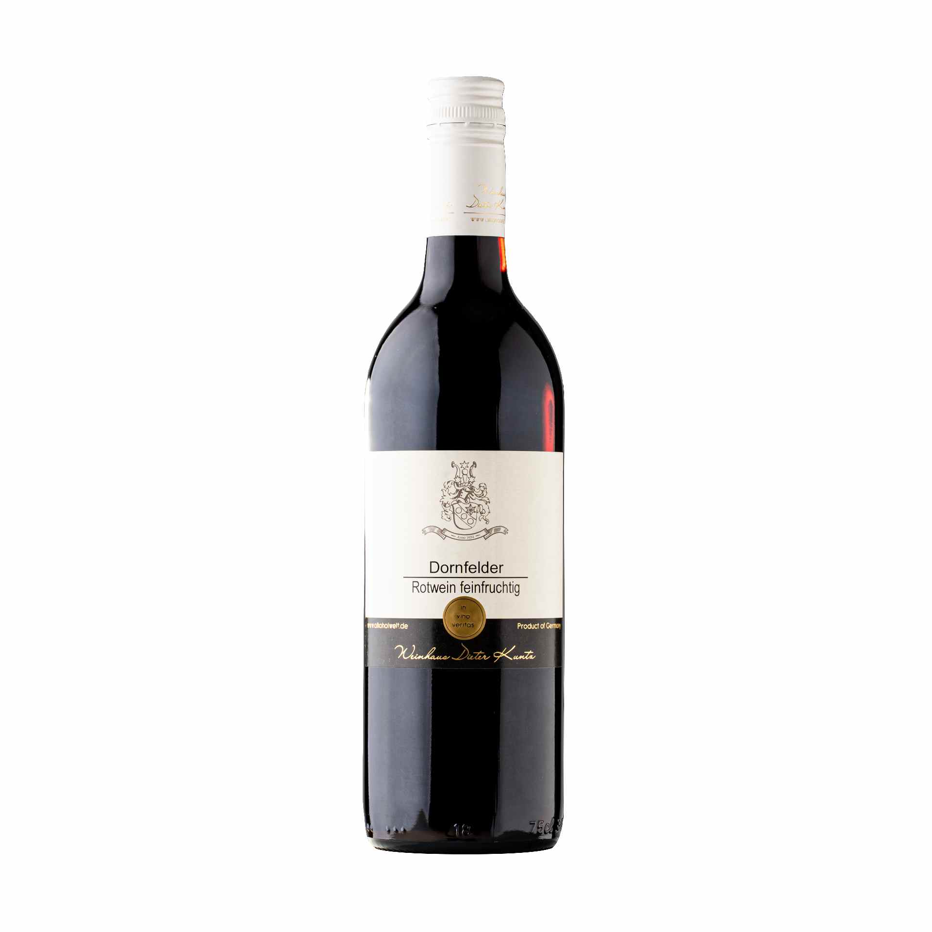 Dornfelder feinfruchtig 2024 – Pfälzer Rotwein mit Frucht & Struktur, 0,75 l