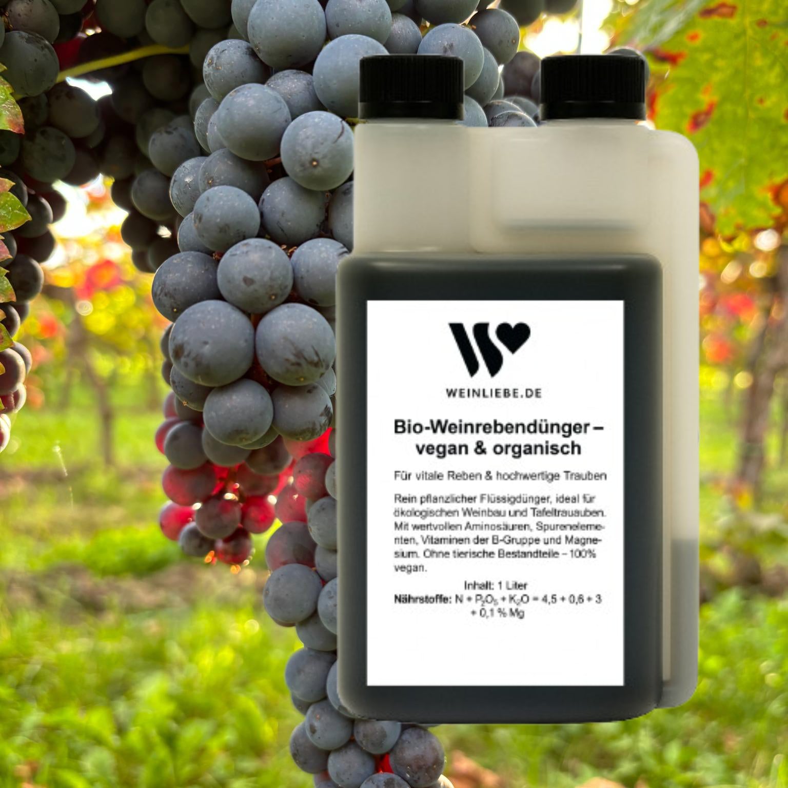 Bio Weinreben Dünger 1l für ökologischen Weinbau