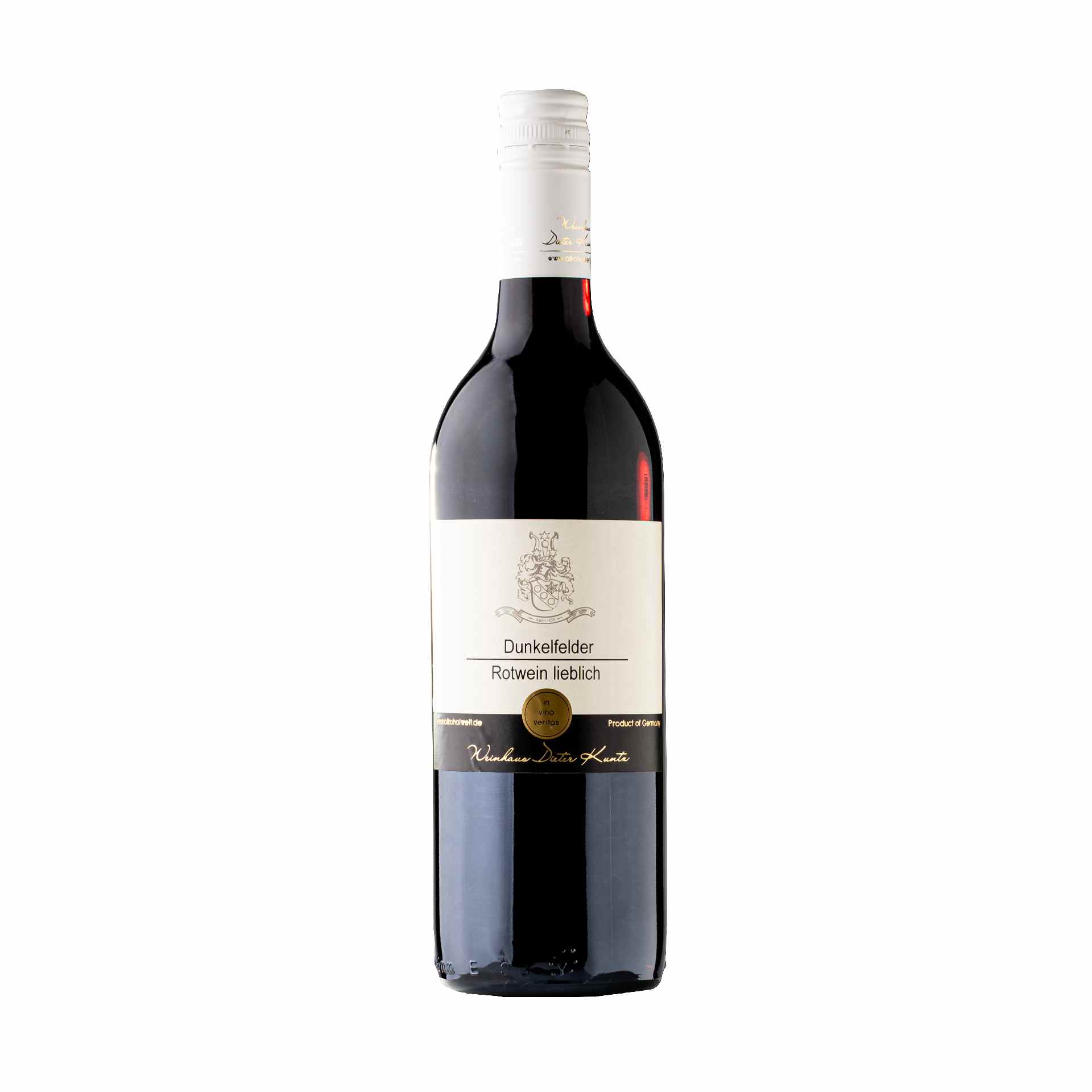 Dunkelfelder lieblich 2024 – harmonischer Rotwein mit Beerenfrucht, 0,75 l