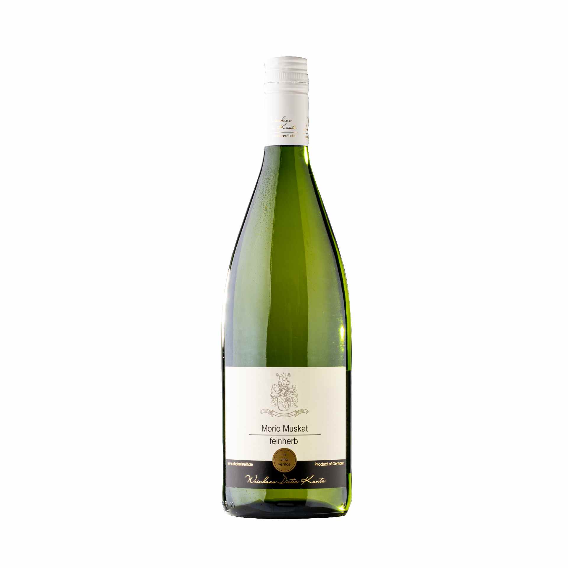 Morio Muskat feinherb 2024 – frischer Weißwein mit Muskatduft, 1,0 l