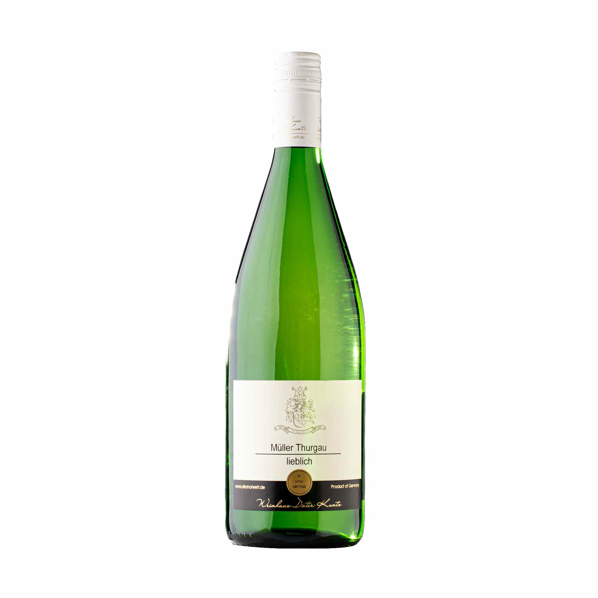 Mueller Thurgau lieblich Literflasche Weingut Dieter Kuntz