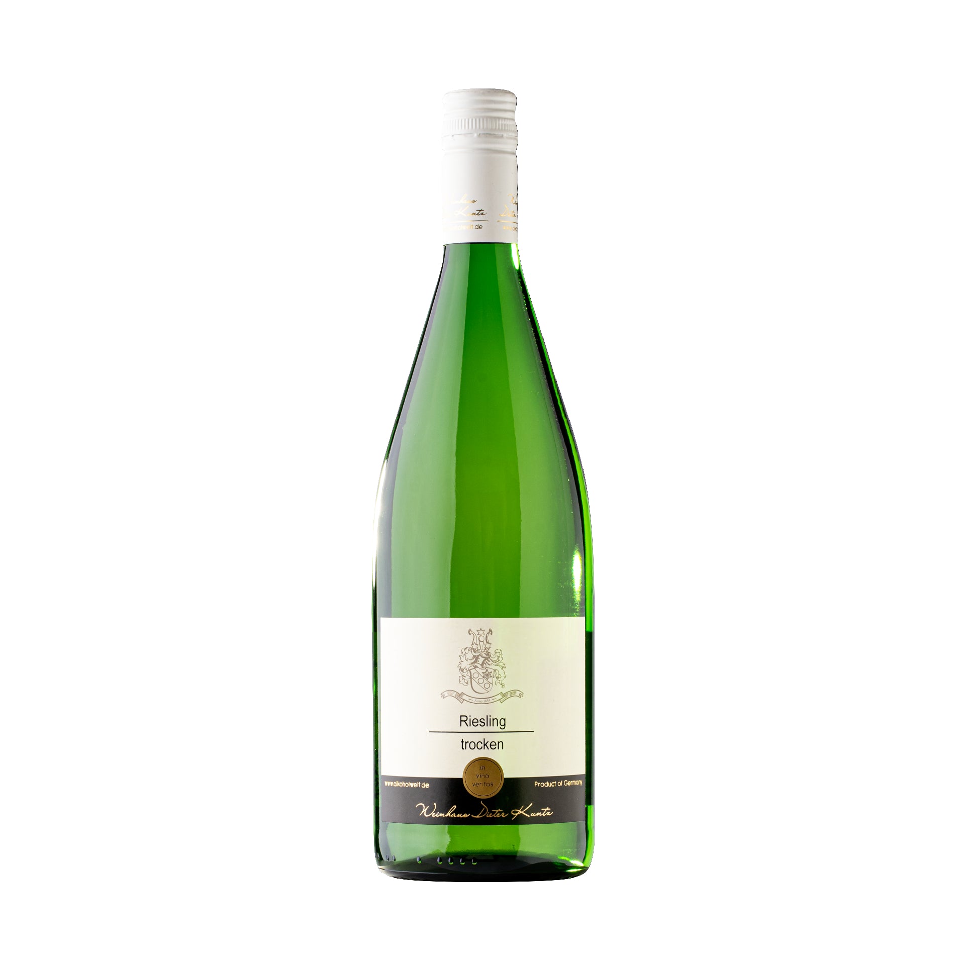 Riesling trocken-Literflasche-vegan-Weingut Dieter Kuntz