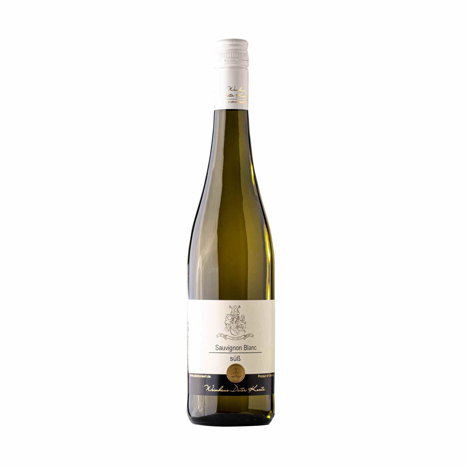 Sauvignon Blanc süß 0,75 l – fruchtig & mild – Landwein Rhein – Kuntz