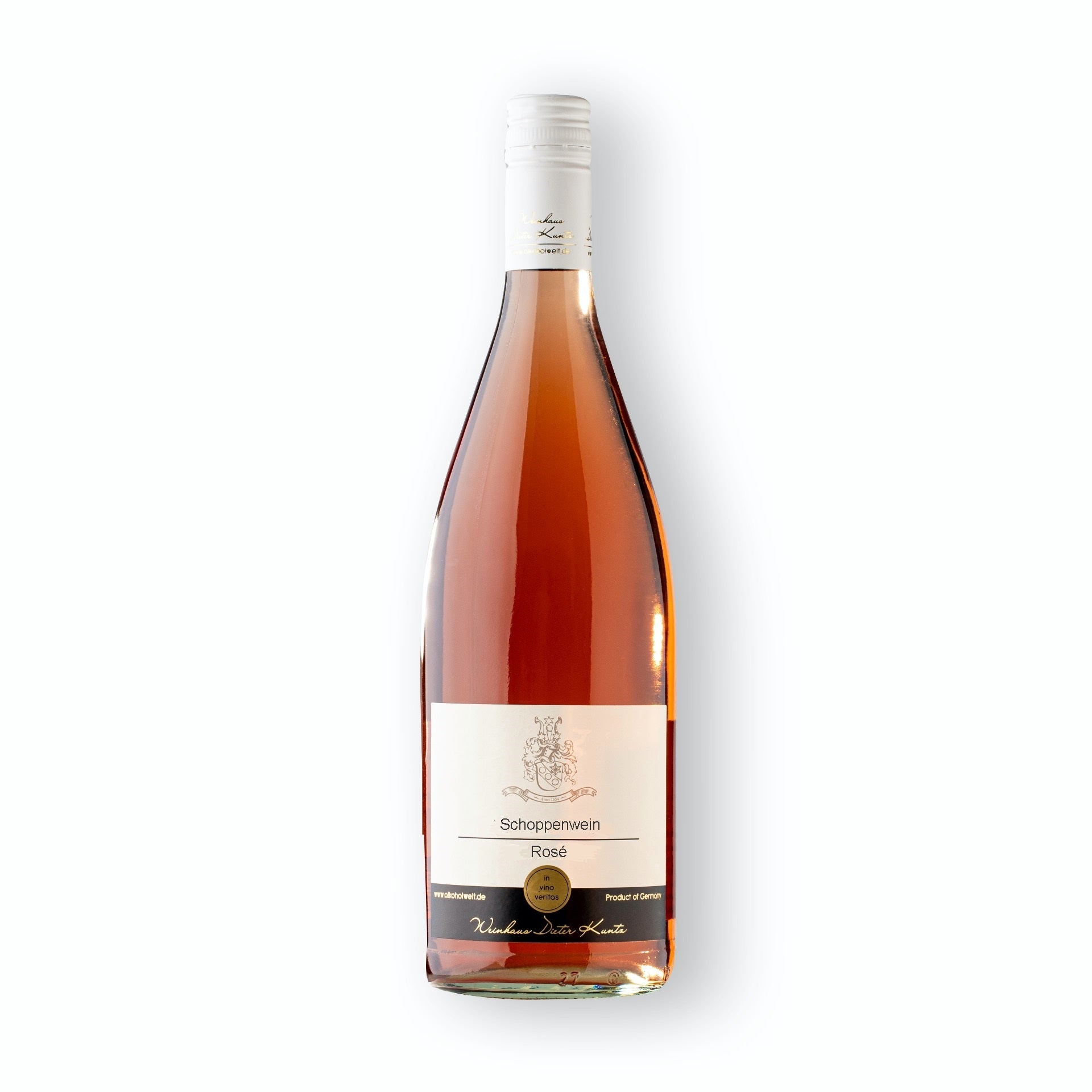 Rosé Literwein feinherb 2023 – vegan, fruchtig & voller Sommerfeeling (Einzelflasche)