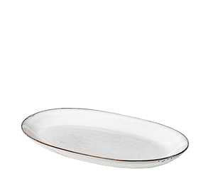 Broste Nordic Sand Platte oval 17 x 30 cm