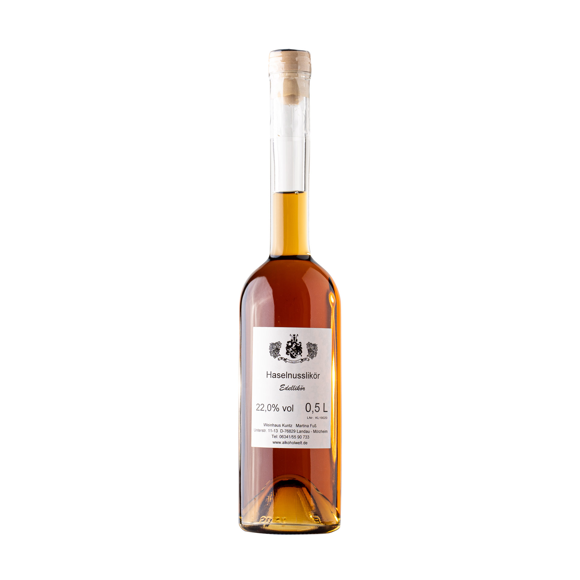 Haselnusslikör 0,5l – milder Nusslikör, perfekt für Kaffee & Cocktails