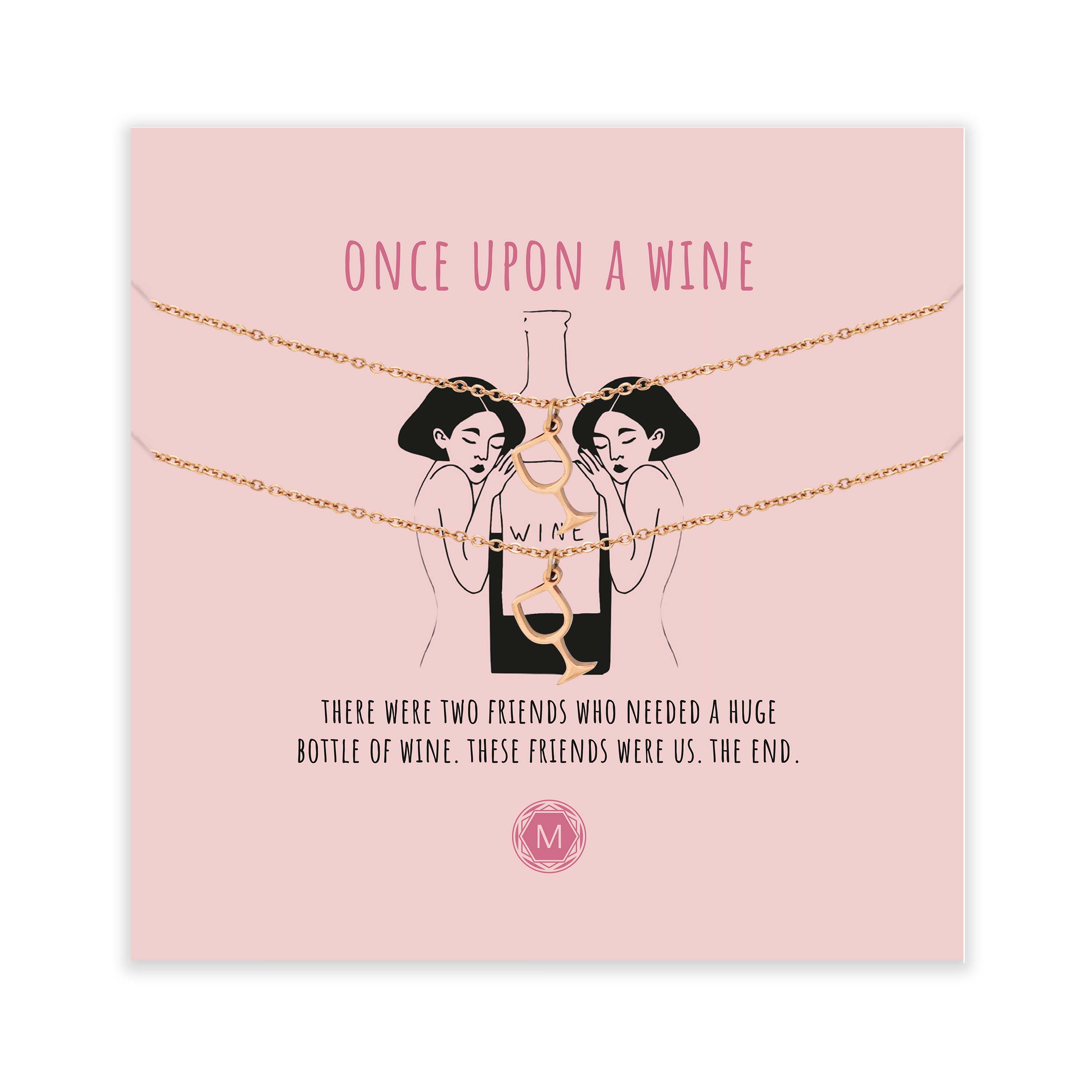 MURANDUM Kette ONCE UPON A WINE x2 in Roségold