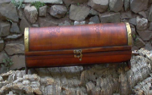 Geschenk Holzkiste Schatulle für 1 Flasche