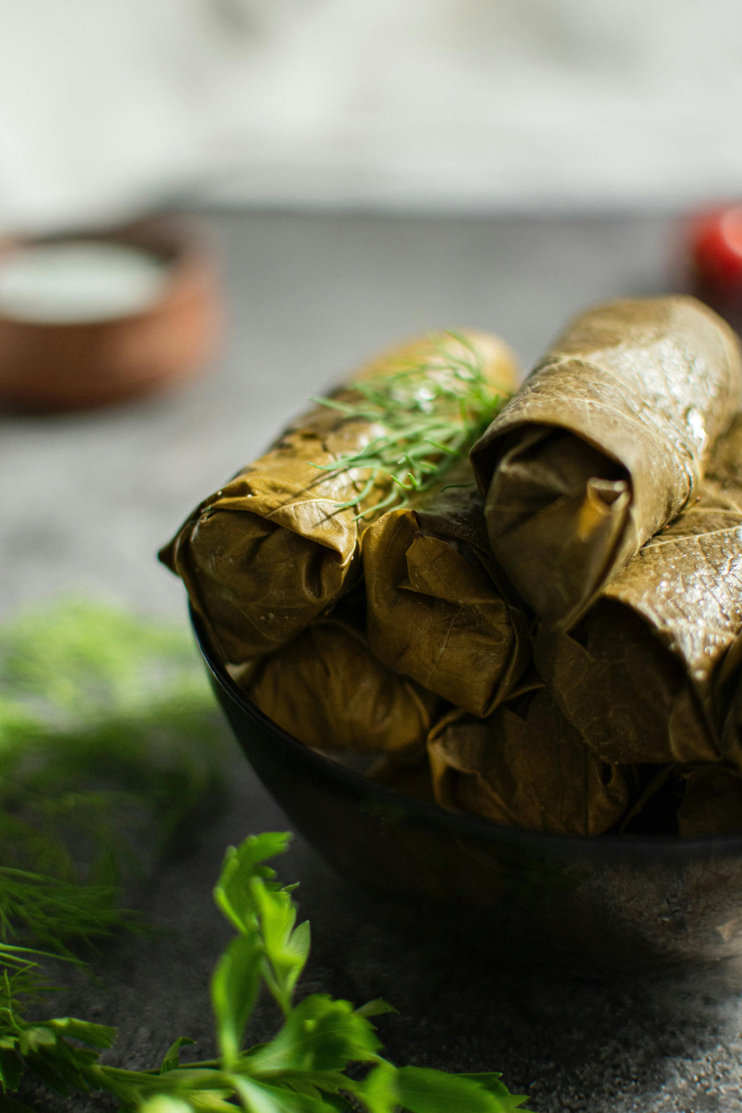 gefüllte Weinblätter mit Reis Rezept