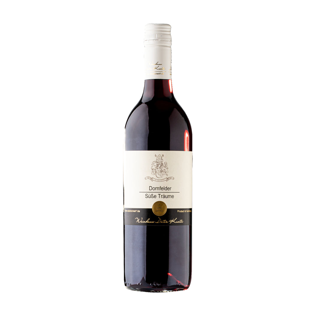 Dornfelder Süße Träume, süßer Rotwein vom Weingut Dieter Kuntz in der 0,75-Liter-Flasche
