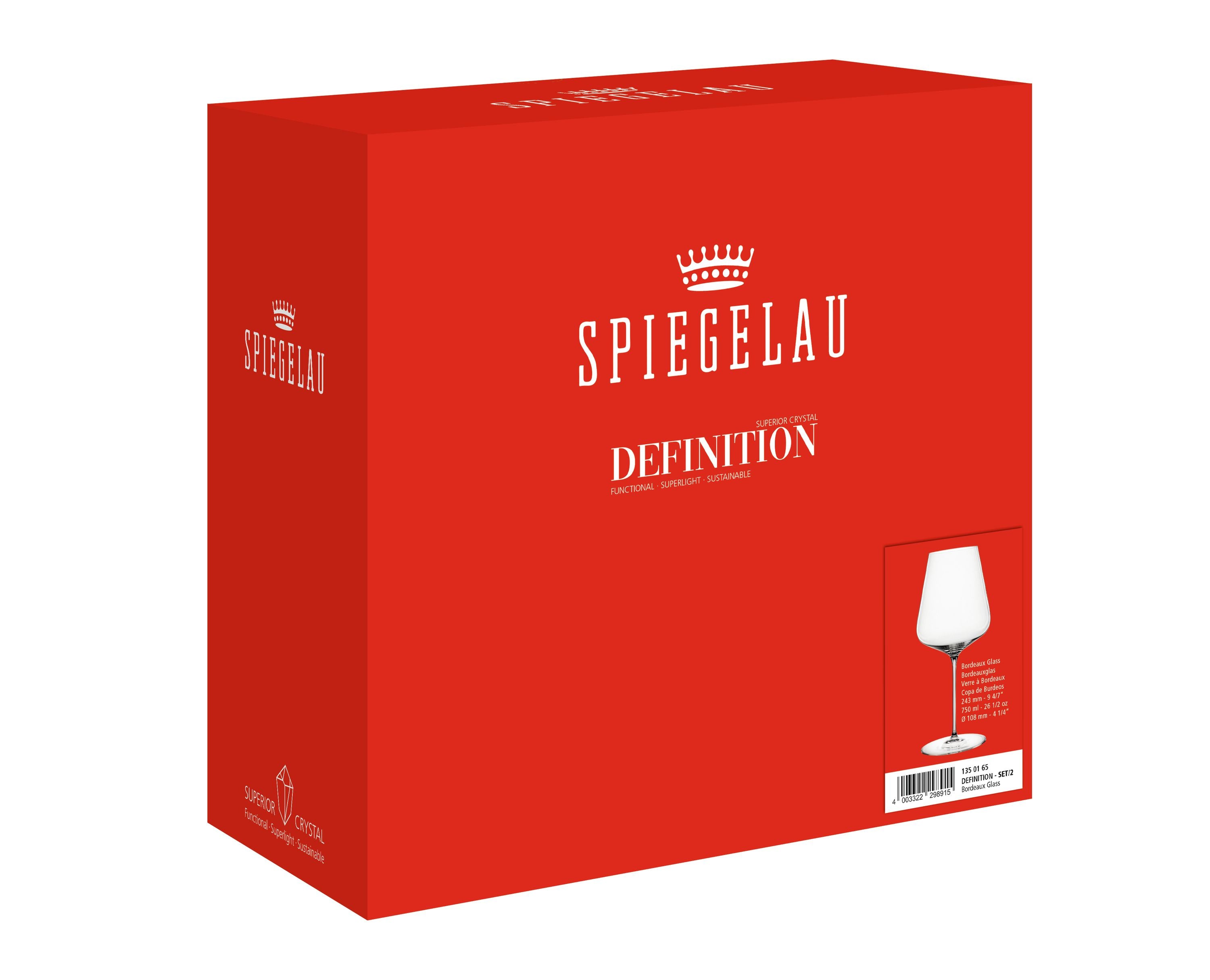 Spiegelau Definition Champagne Bordeauxgläser 2er Set weinliebe.de