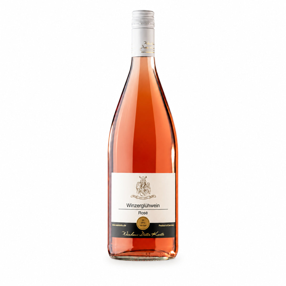 Winzergluehwein Rose Literflasche Weinhaus Dieter Kuntz