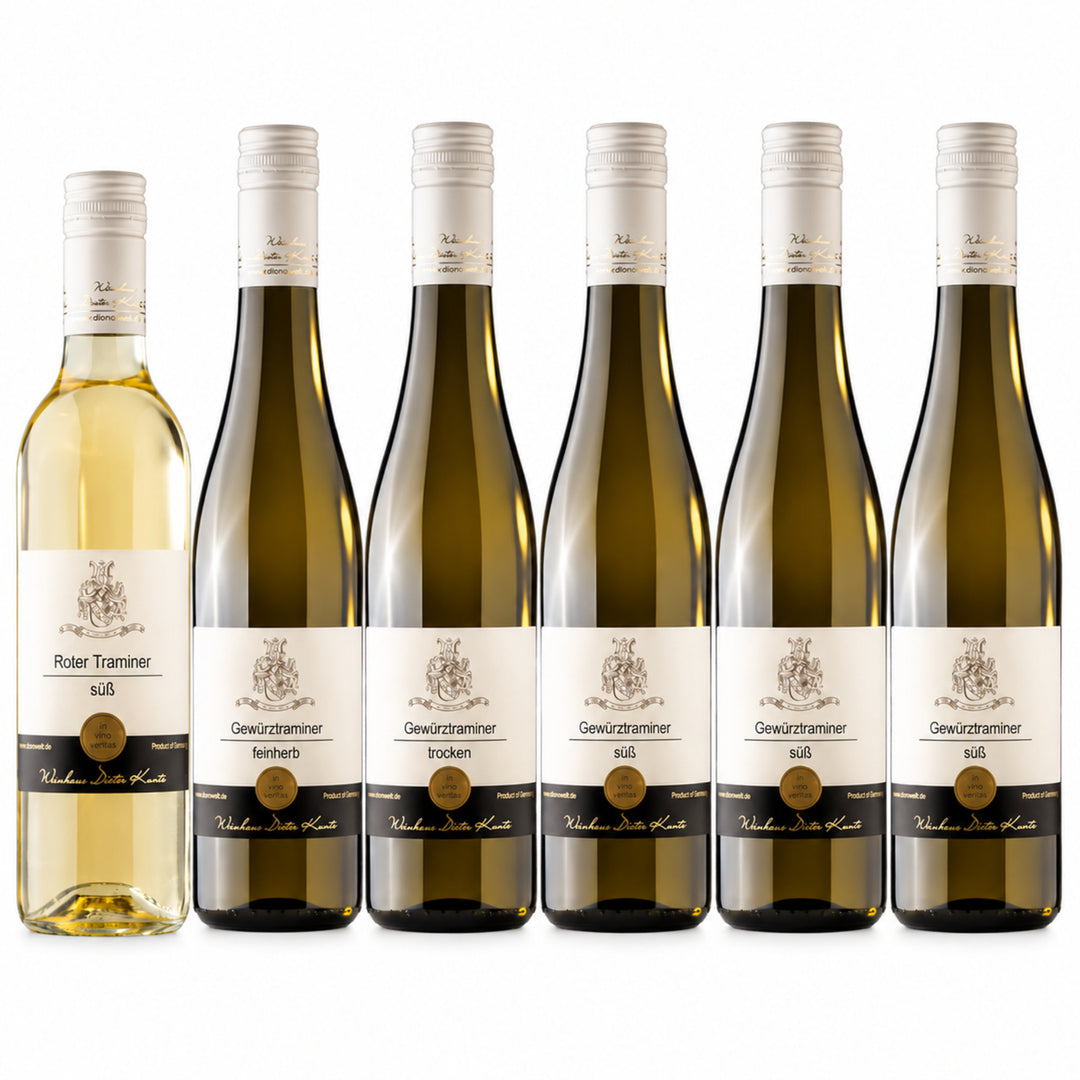 Gewürztraminer Entdeckerpaket mit 6 Flaschen vom Weingut Dieter Kuntz
