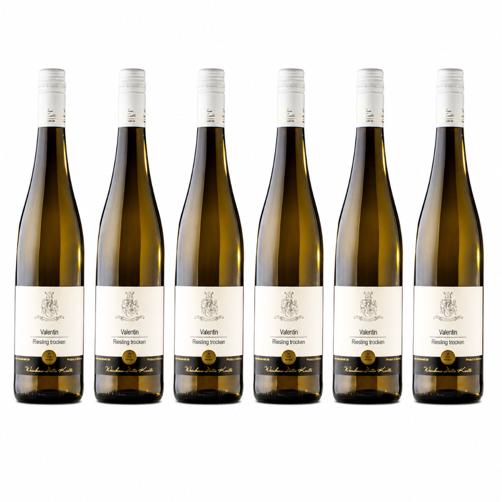 6 Flaschen Valentin Riesling trocken vom Weingut Dieter Kuntz