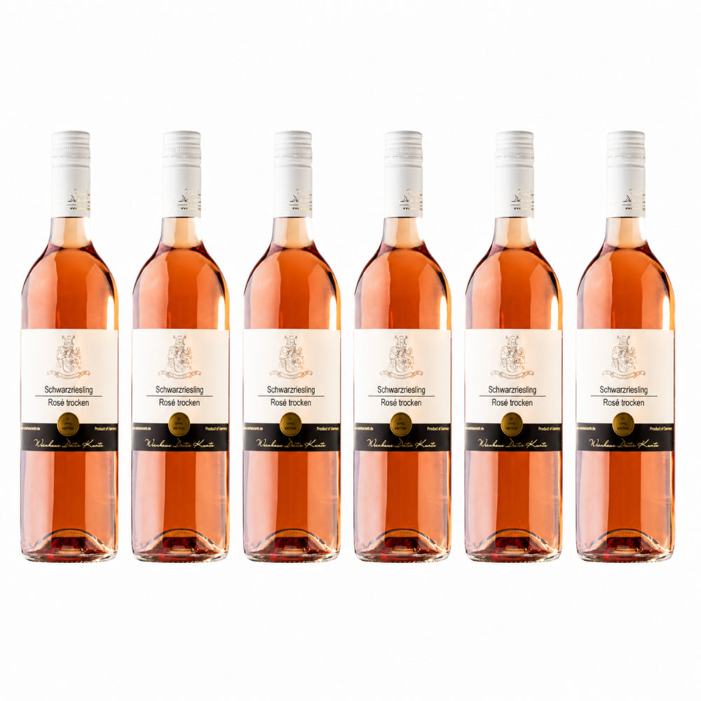 6 Flaschen Rose Schwarzriesling trocken 2021 Weingut Dieter Kuntz