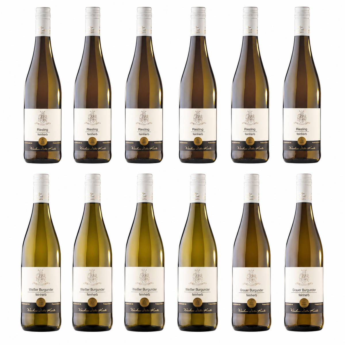Weinpaket Weißwein feinherb 12 Flaschen